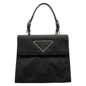 Prada Handbag Nylon Patent Leather